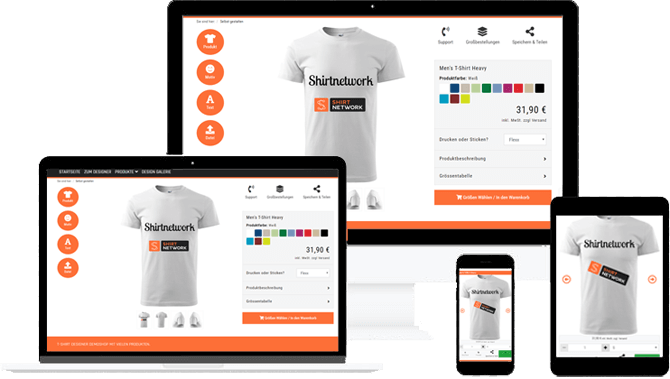 Mobile Shirtdesigner App